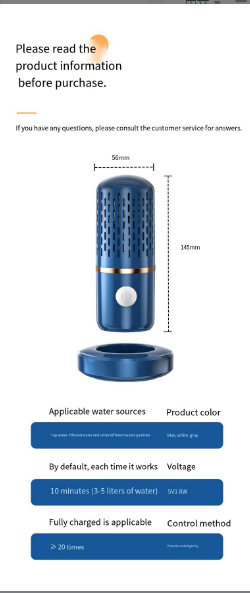 Portable Wireless Fruit and Vegetable Purifier Machine