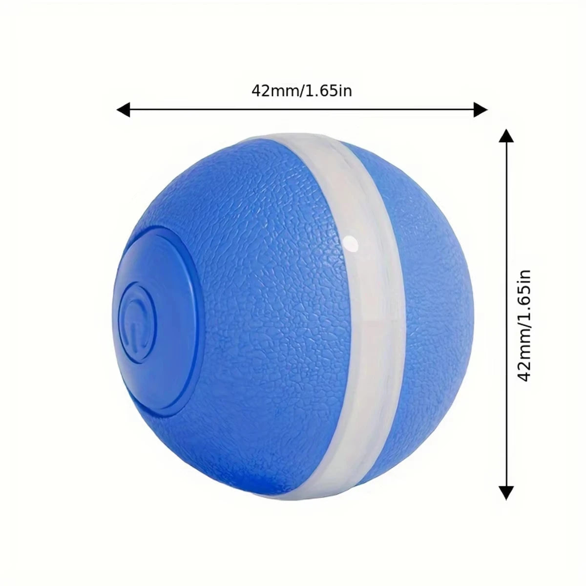 Blue Color Interactive Smart Pet Ball Toy – Automatic Rolling With LED