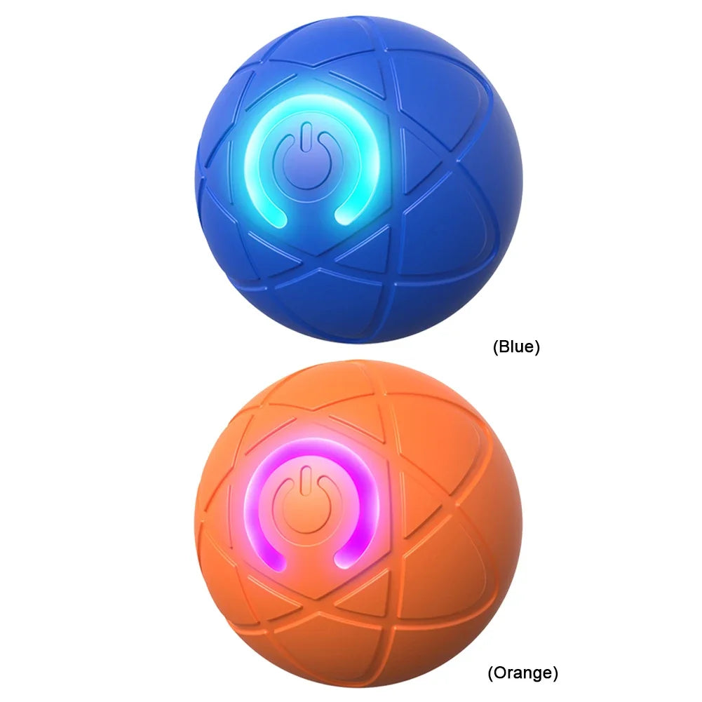 Smart Interactive Dog Ball – Auto-Rolling LED Pet Toy