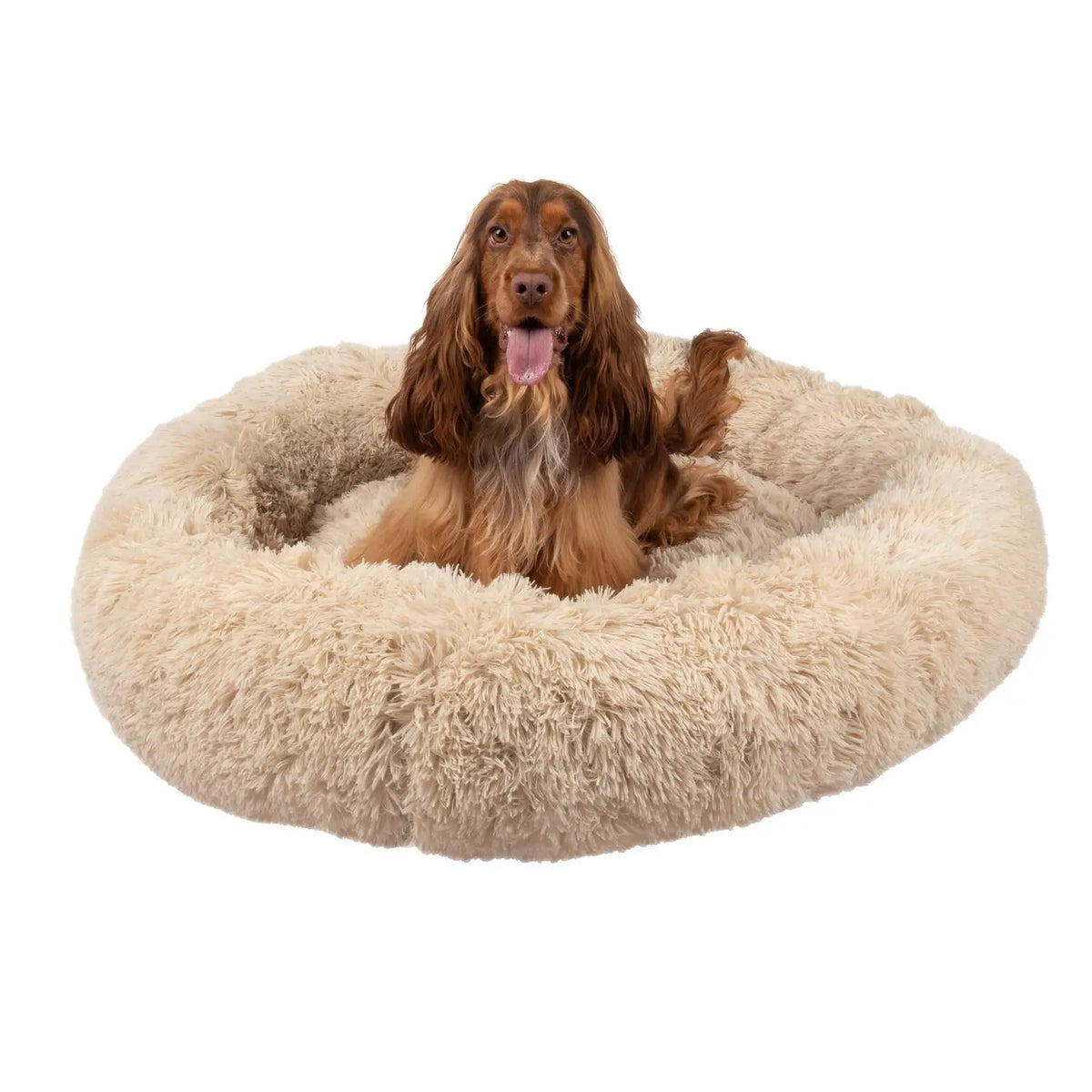 Calming Donut Dog Bed – Plush Orthopedic Pet Sofa