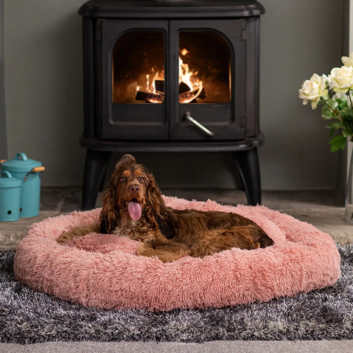 Calming Donut Dog Bed – Plush Orthopedic Pet Sofa