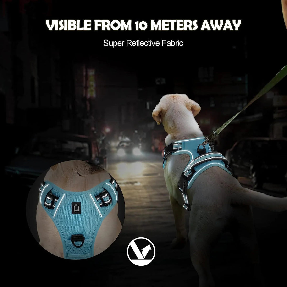 No-Pull Reflective Dog Harness Vest with Control Handle