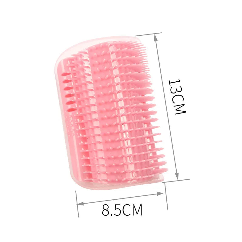 Cat Corner Scratcher Comb – Wall-Mounted Grooming Brush