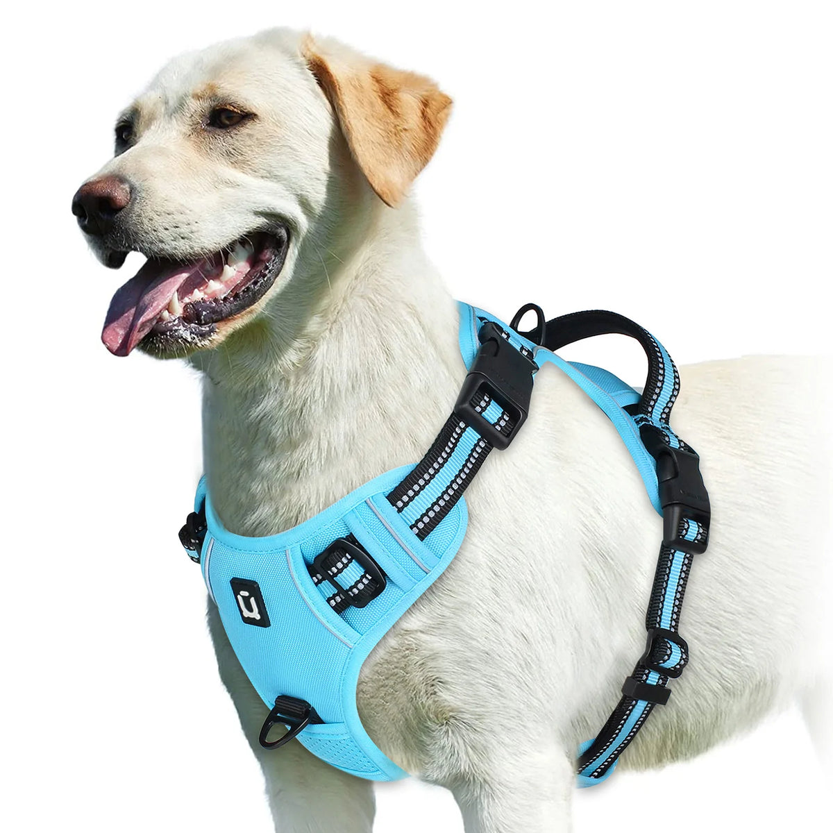 SKY BLUE Color No-Pull Reflective Dog Harness Vest with Control Handle