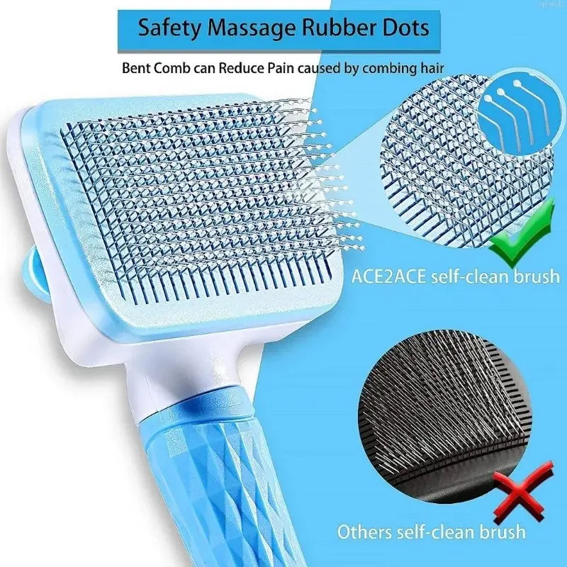 Pet Hair Grooming Brush For Dogs And Cats