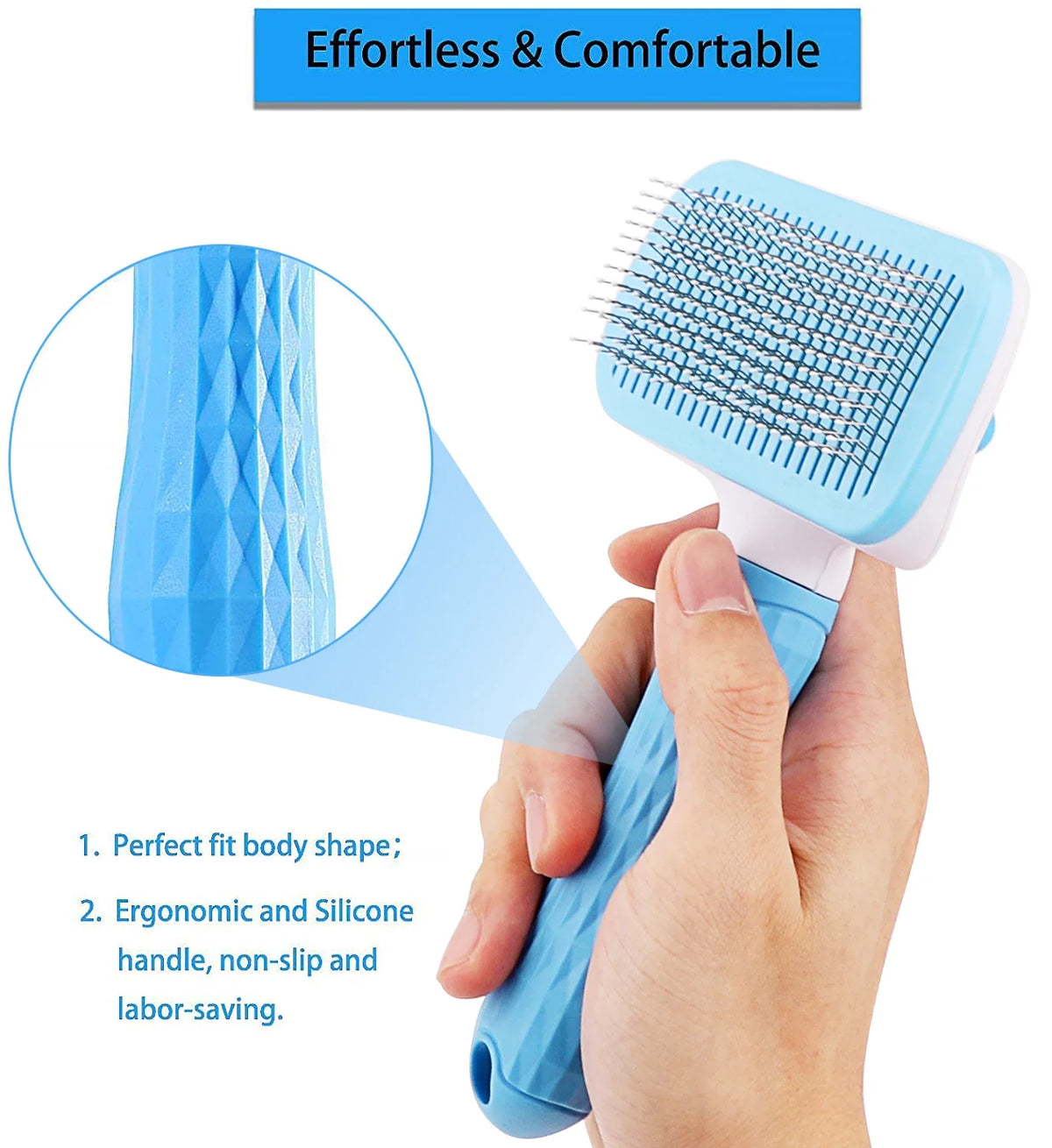 Pet Hair Grooming Brush For Dogs And Cats