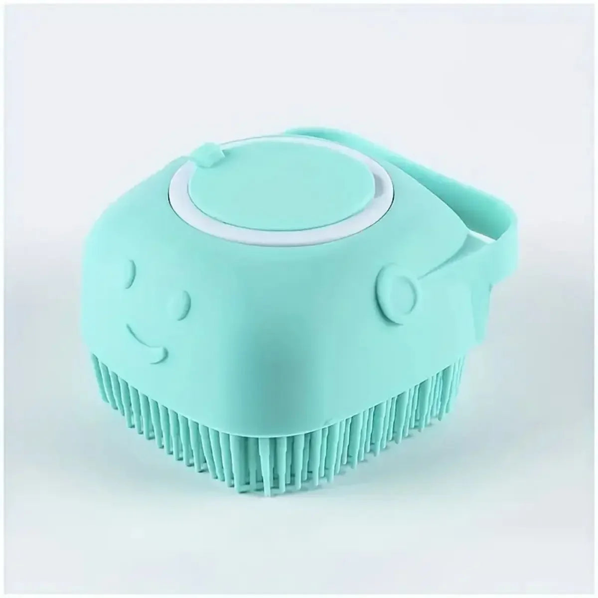 1pcs Color Soft Pet Bath Brush with Built-In Shampoo Dispenser